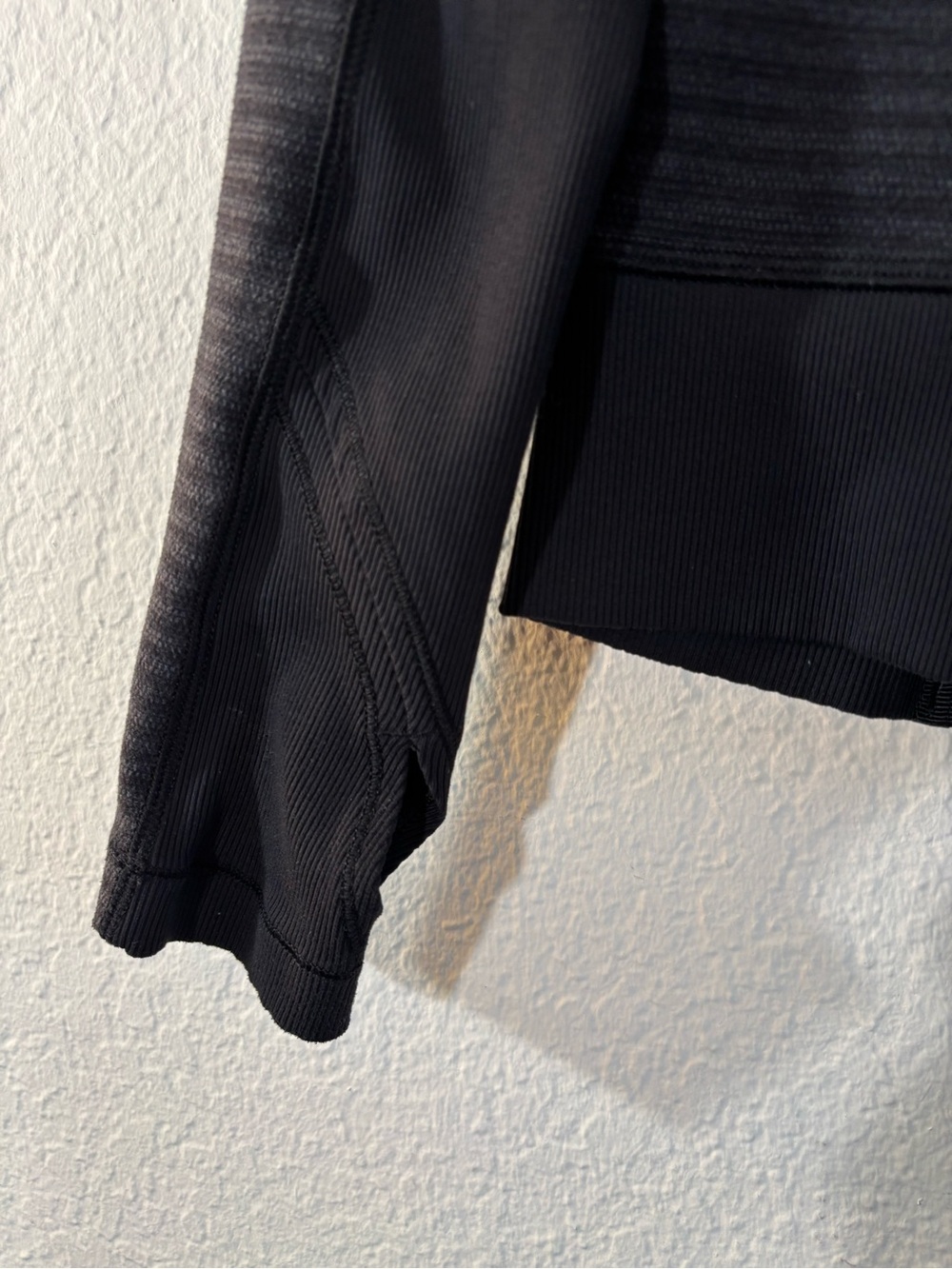 Lululemon Bhakti Yoga Jacket Luon Pique Black Dark Slate Black Size 6 - Picture 13 of 14